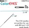 The Beadsmith ColorEYES Beading Needles, Black Colored Tip for Easy Identification of Size, Use for Loom Weaving Bead Work, Off-Loom Stitch & Jewelry Making w/Seed Beads